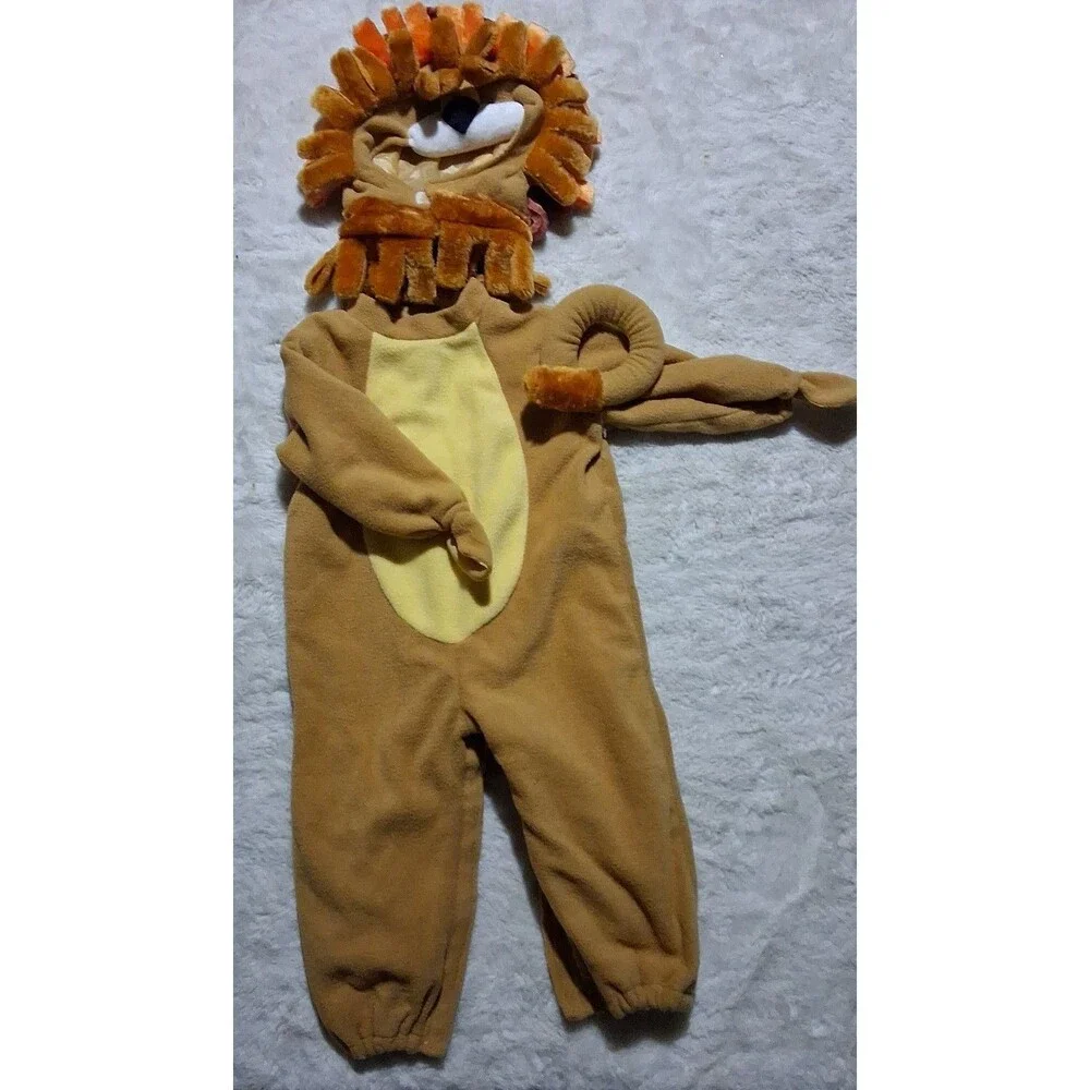 Lion Costume Hooded Jumpsuit Spooktacular creations sz 18-24 months